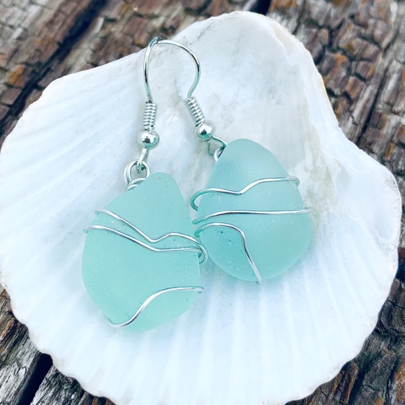 Jewelry - Drops of the Ocean Seaglass Earrings